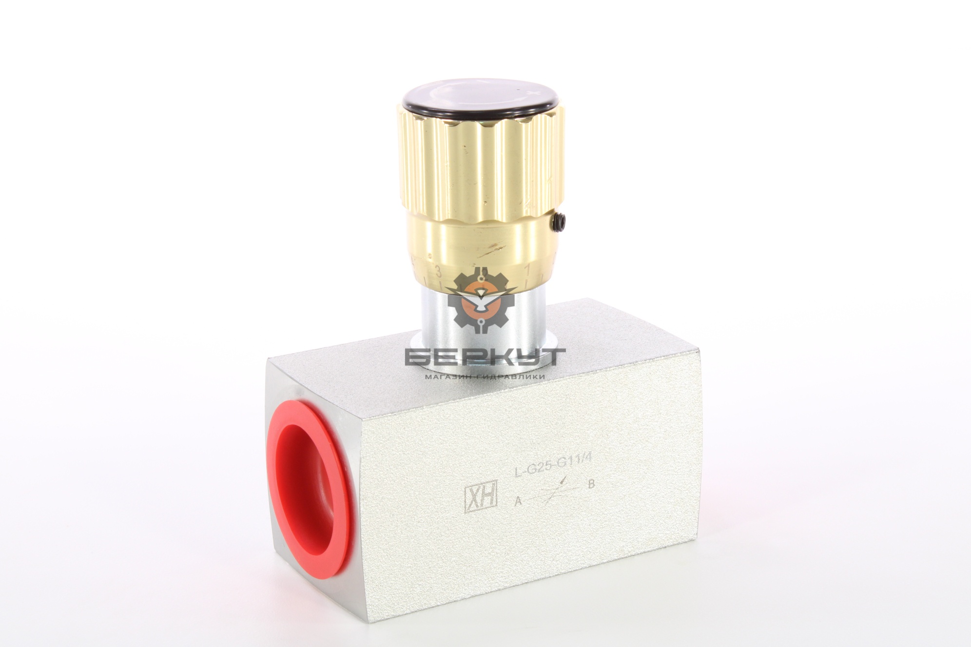 Дроссель L-G25-G1,1/4 двунаправленный (DN=25, PN=315bar, 300l/min, G1,1/4")