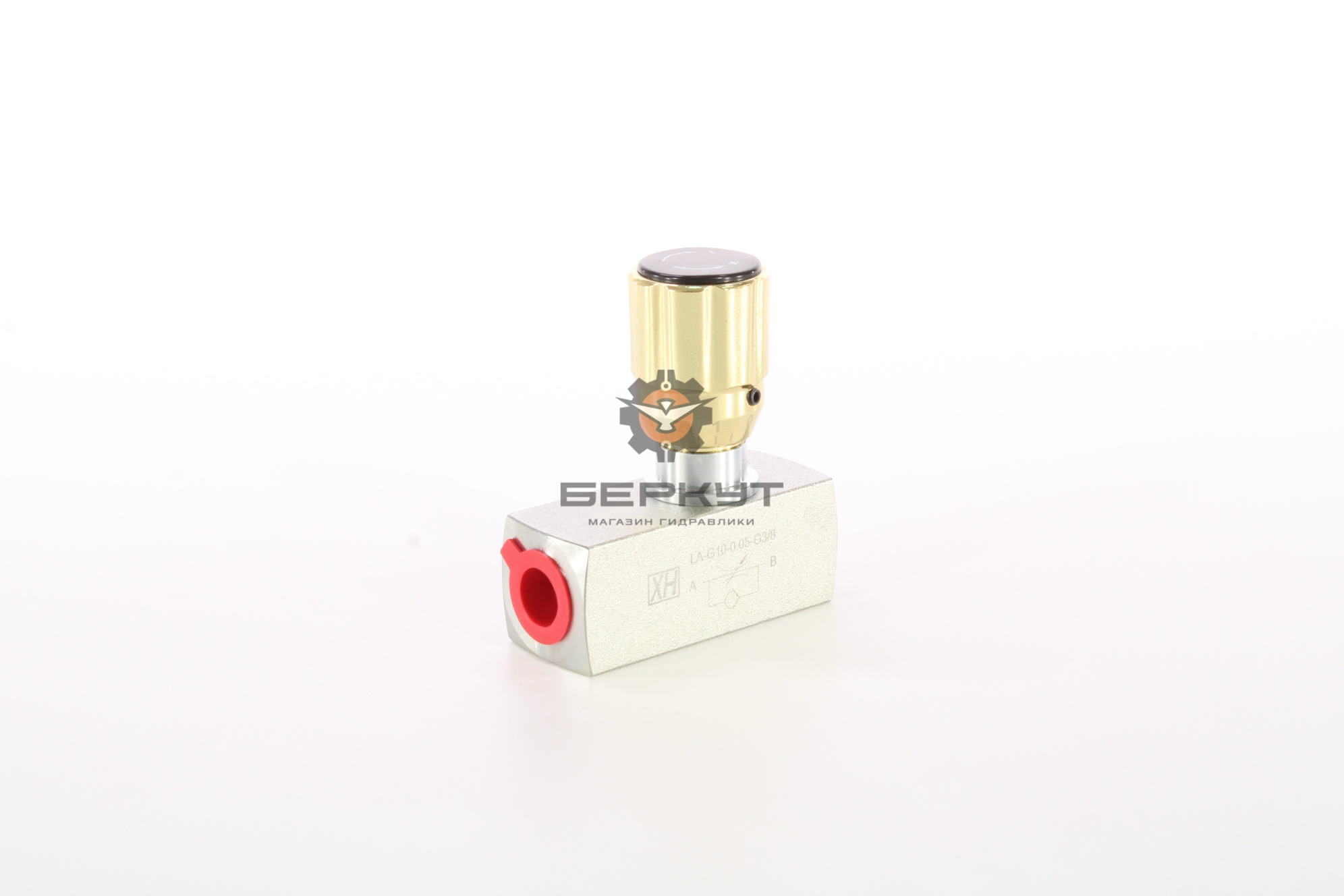 Дроссель LA-G10-G3/8 с обратным клапаном (DN=10, PN=315bar, 60l/min, G3/8")