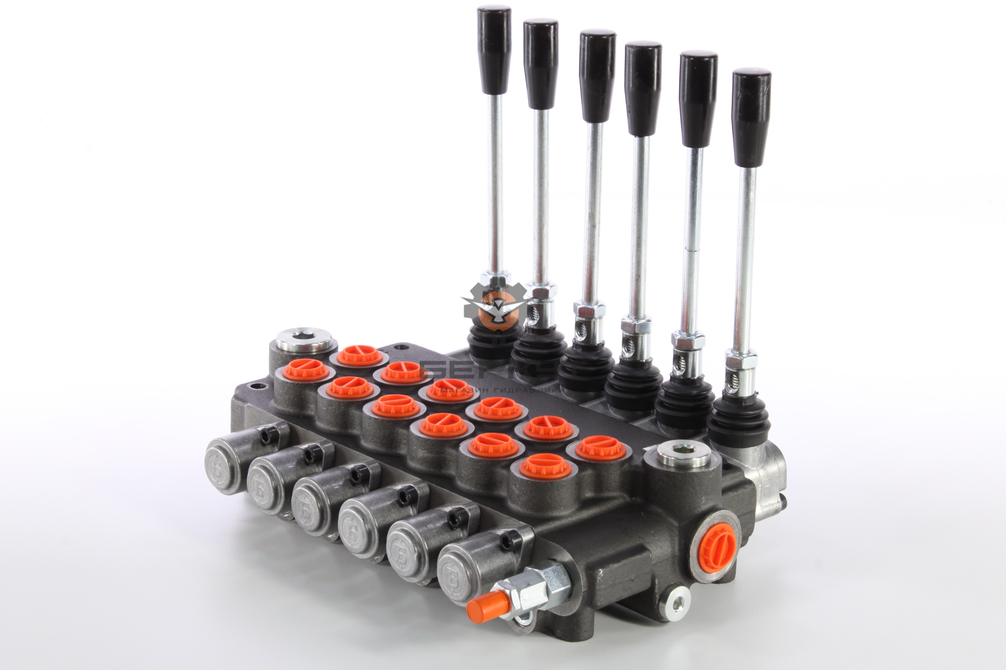 Гидрораспределитель 6Р80-1А1А1А1А1А1А1 GKZ1 Badestnost (6 золотников без фиксации)