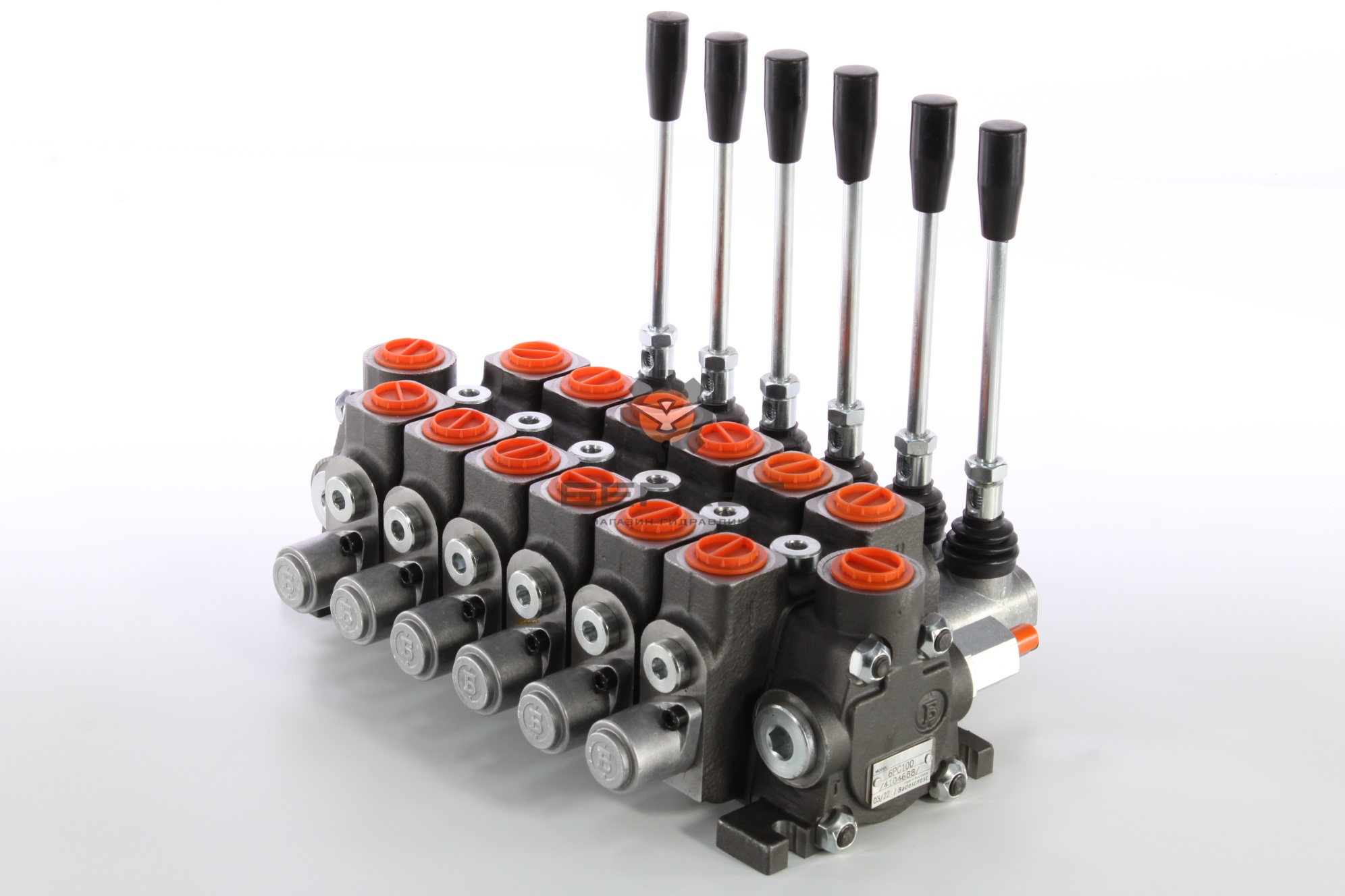 Гидрораспределитель 6PC100-N2 A1A1A1A1A1A1 T2 GKZ1 Badestnost (с ручками)