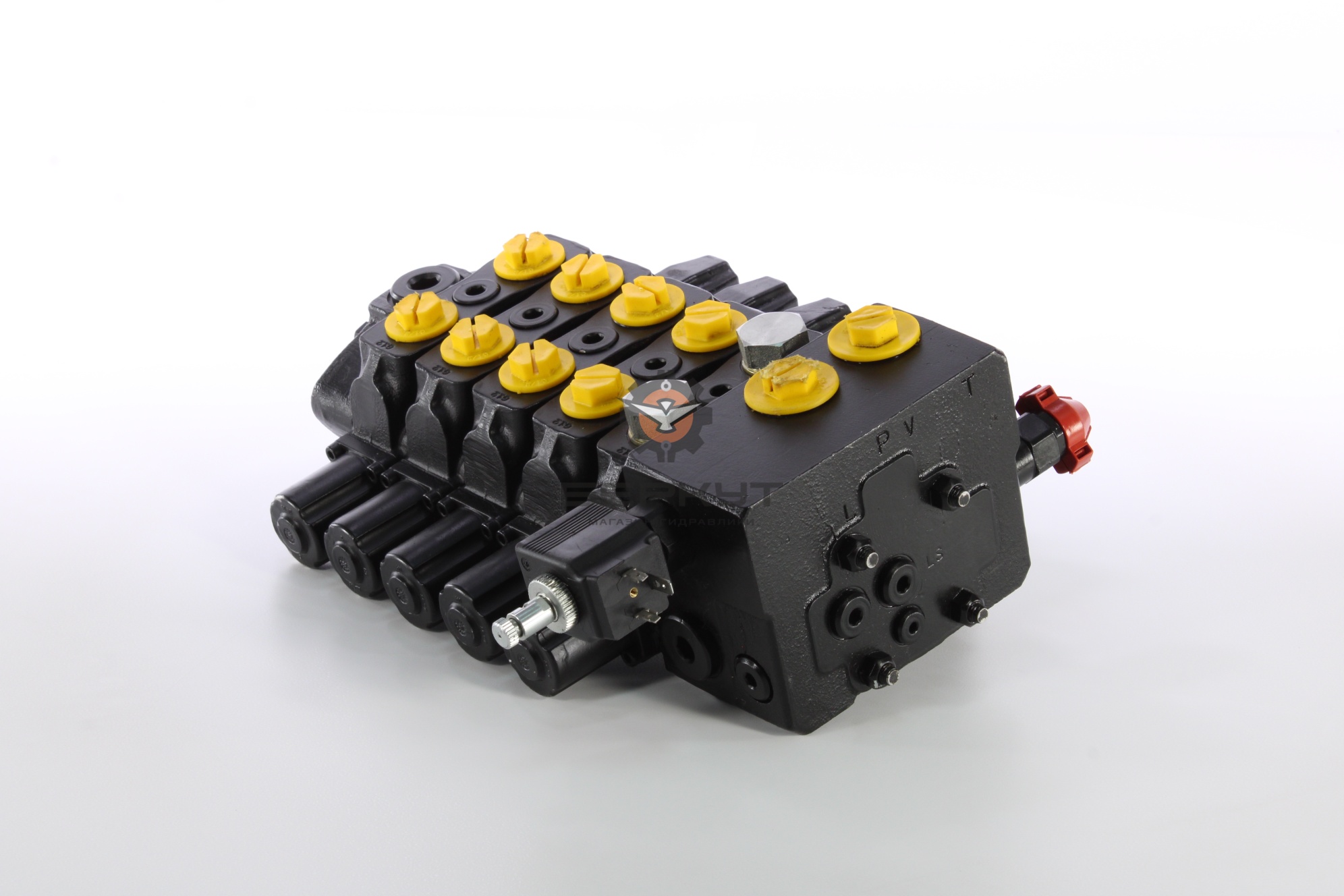 Гидрораспределитель H1015160 (5 секций) (верхний, управления крановыми операциями, нового образца) KANGLIM